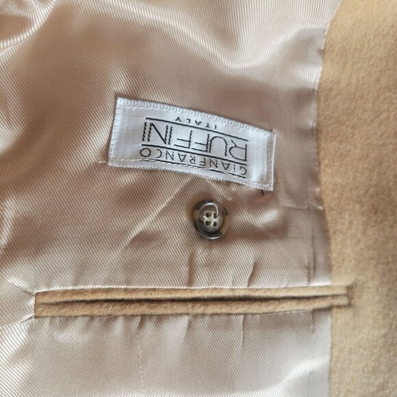 Gianfranco Ruffini Mens Camel Hair Blazer Size 44LG - Picture 8 of 10